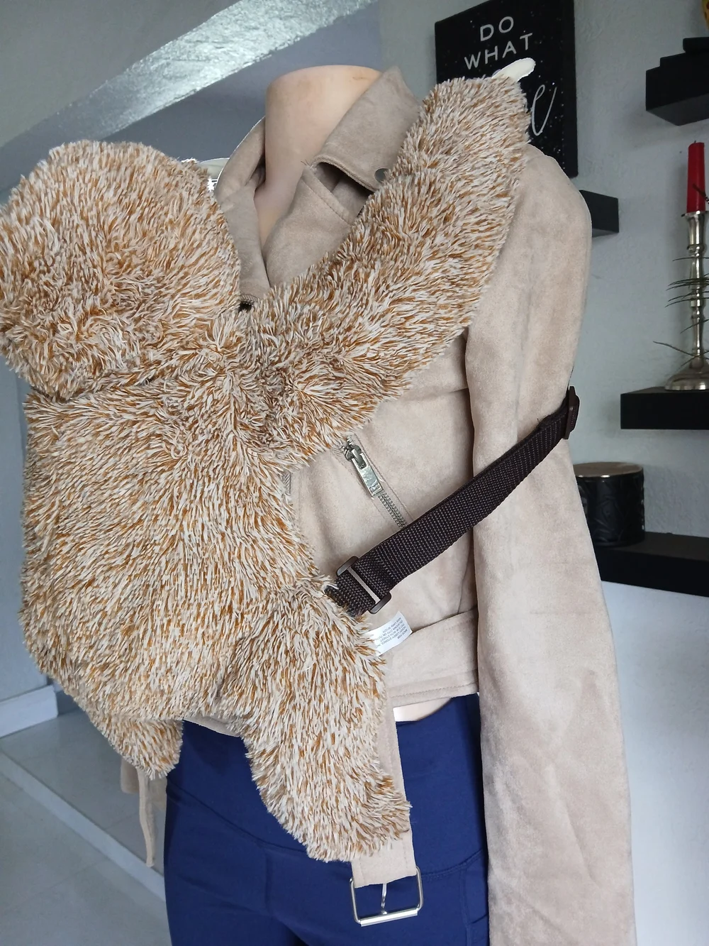 Tan Plush Sloth Kids Carrying Backpack - Cozy Hands-Free Buddy